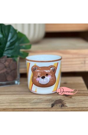 Caneca de Cerâmica Urso 380ml  - Listrada