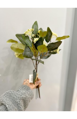 Ramalhete de Eucalipto c/ Semente Verde - 36cm (Artificial)