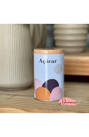 Pote de Metal Redondo Açúcar  - 40g 9cm x 14,7cm