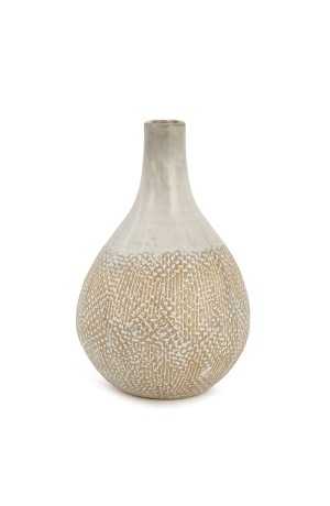 Vaso de Cerâmica e Porcelana  - 23cm x 14cm