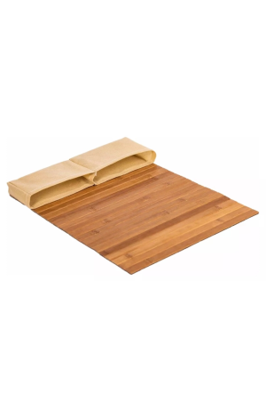 Esteira de Bambu c/ Suporte p/ Sofa - 40cm X 29cm X 1cm