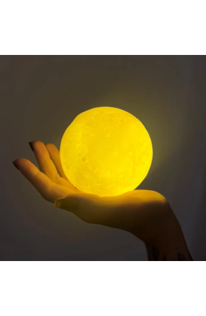 Luminaria Luz da Lua Decorativa de Plástico - 8cm