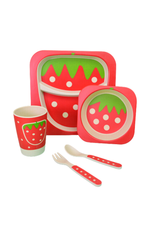 Kit Refeição Infantil - Morango Mod 7