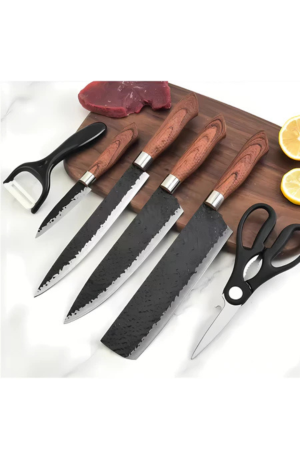 Kit Utensilios de Cozinha c/ 6 Peças de Inox