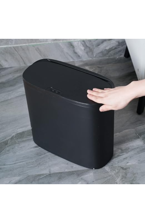 Lixeira Inteligente Oval 14 Litros - Preta
