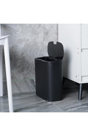Lixeira Inteligente Oval 14 Litros - Preta