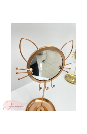 Porta Joia Rose com Espelho Gatinho