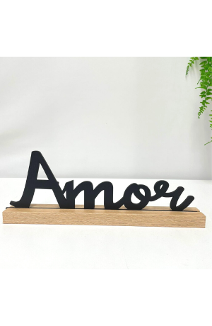 Enfeite Amor com Base de MDF