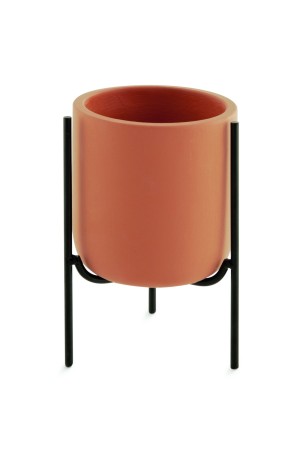 Cachepot Terracota G com Suporte de Metal