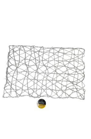 Jogo Americano Retangular Prata