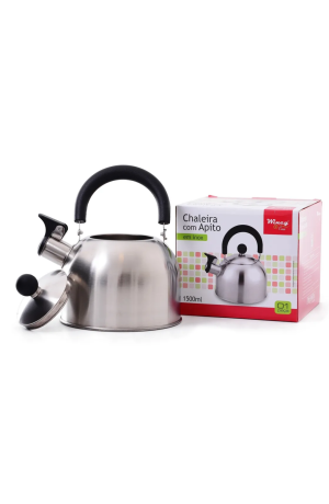 Chaleira com Apito em Inox 1500ml