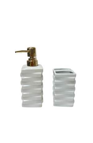 Kit de Banheiro Branco 2 Peças