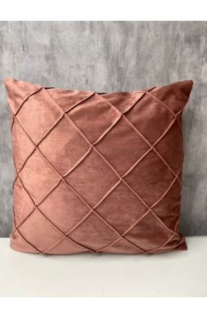 Capa de Almofada Rose Em Chenille 42cm X 42cm