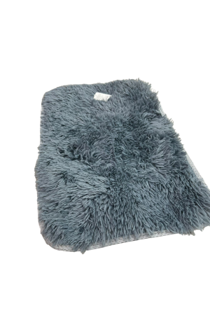 Tapete Azul Retangular 60cm - Pelinho Longo