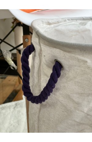 Cesto Multiuso Redondo Infantil Dobravel Com Alça sem Tampa - Sereia