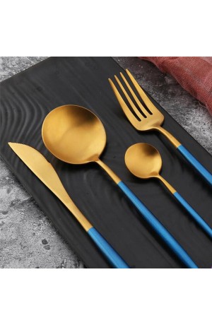 Jogo com 6 Garfos Slim Cabo Azul