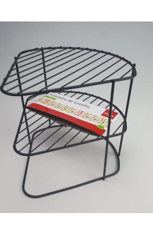 Prateleira Preta Aramada Multiuso de Canto